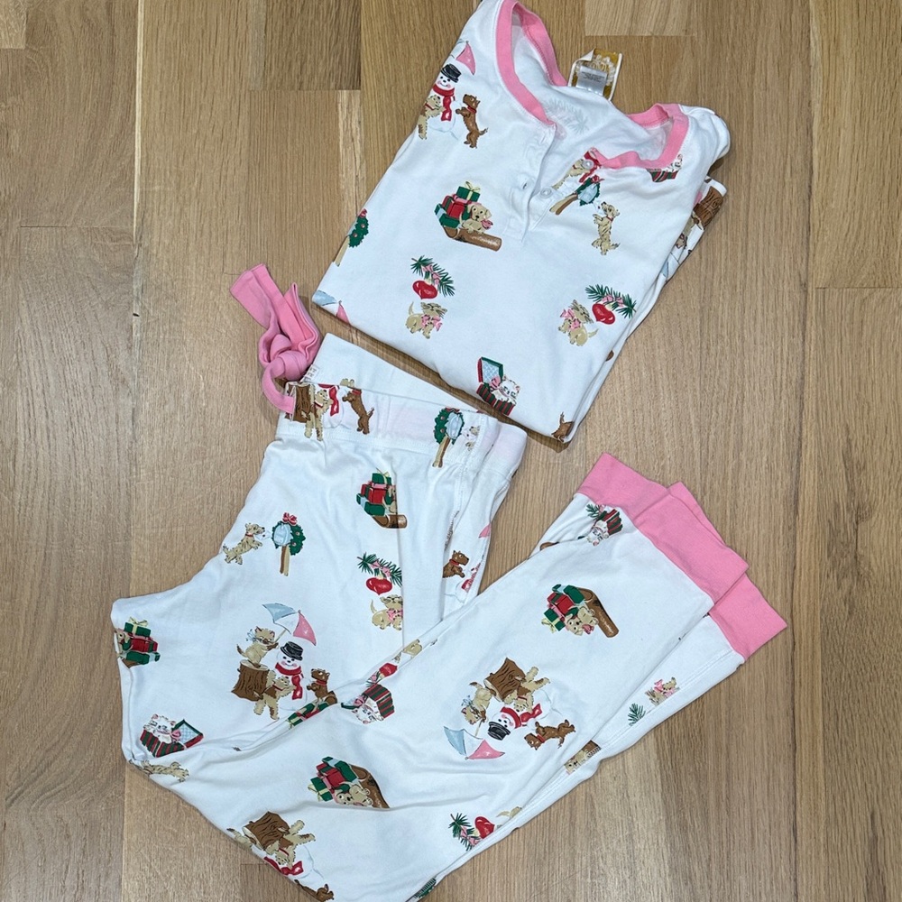 Beaufort Bonnet Women’s Holiday Pajamas with Fun Print and Pink Accents